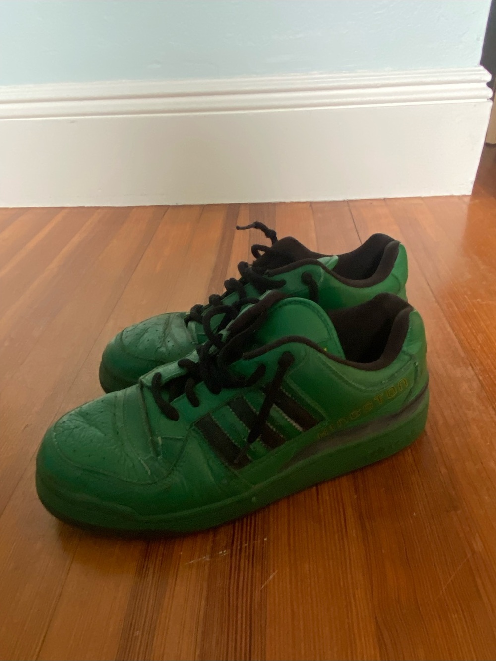adidas Green and Black Low-Top Sneakers